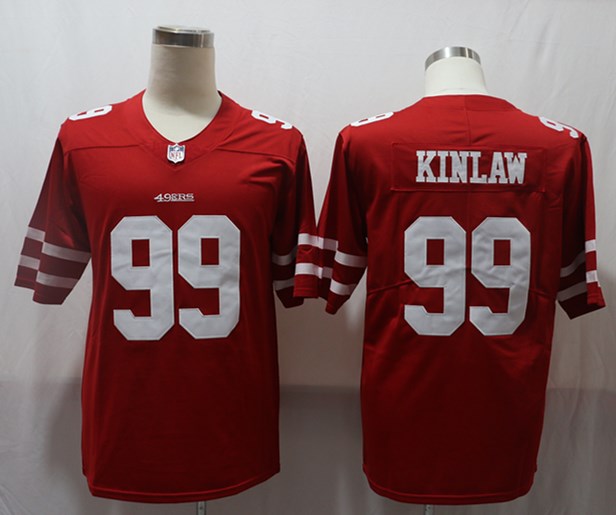 Men's San Francisco 49ers Javon Kinlaw #99 Red Jersey